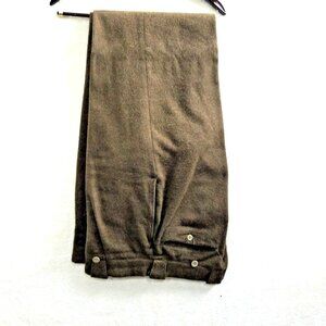 Wool Military Field Pants L Regular Army Green Cargo Vintage button closures